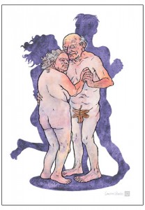 kaart Laurens Bontes met illustratie